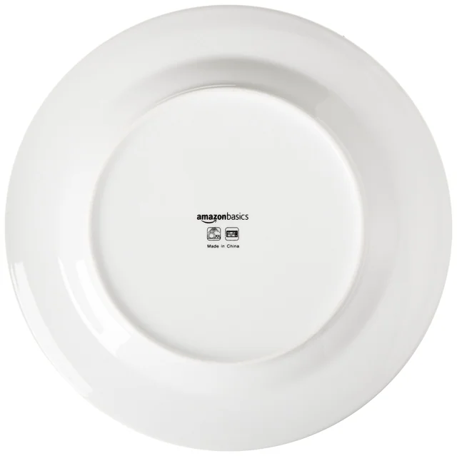 AmazonBasics 白色瓷餐具｜16件・4人用 · 同款實物照片