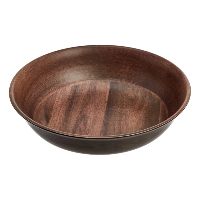 AmazonBasics 木紋沙律碗連餐具｜13.8吋 · 同款實物照片
