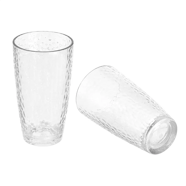 AmazonBasics Tritan 錘紋高身杯｜18oz・4件組 · 同款實物照片